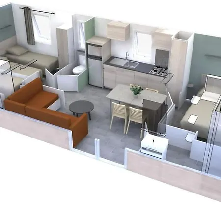 Appartement Calvi Mobil-home Neuf Particulier Sur Camping Lumio (Corsica)